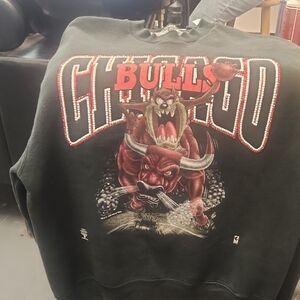 Chicago Bulls Graphic Men's Sweatshirt Black Vintage 1993